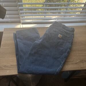 Carhartt Relaxed Fit Blue Jeans DENIM WORK JEANS 381-83 Men’s Size: 38x28
